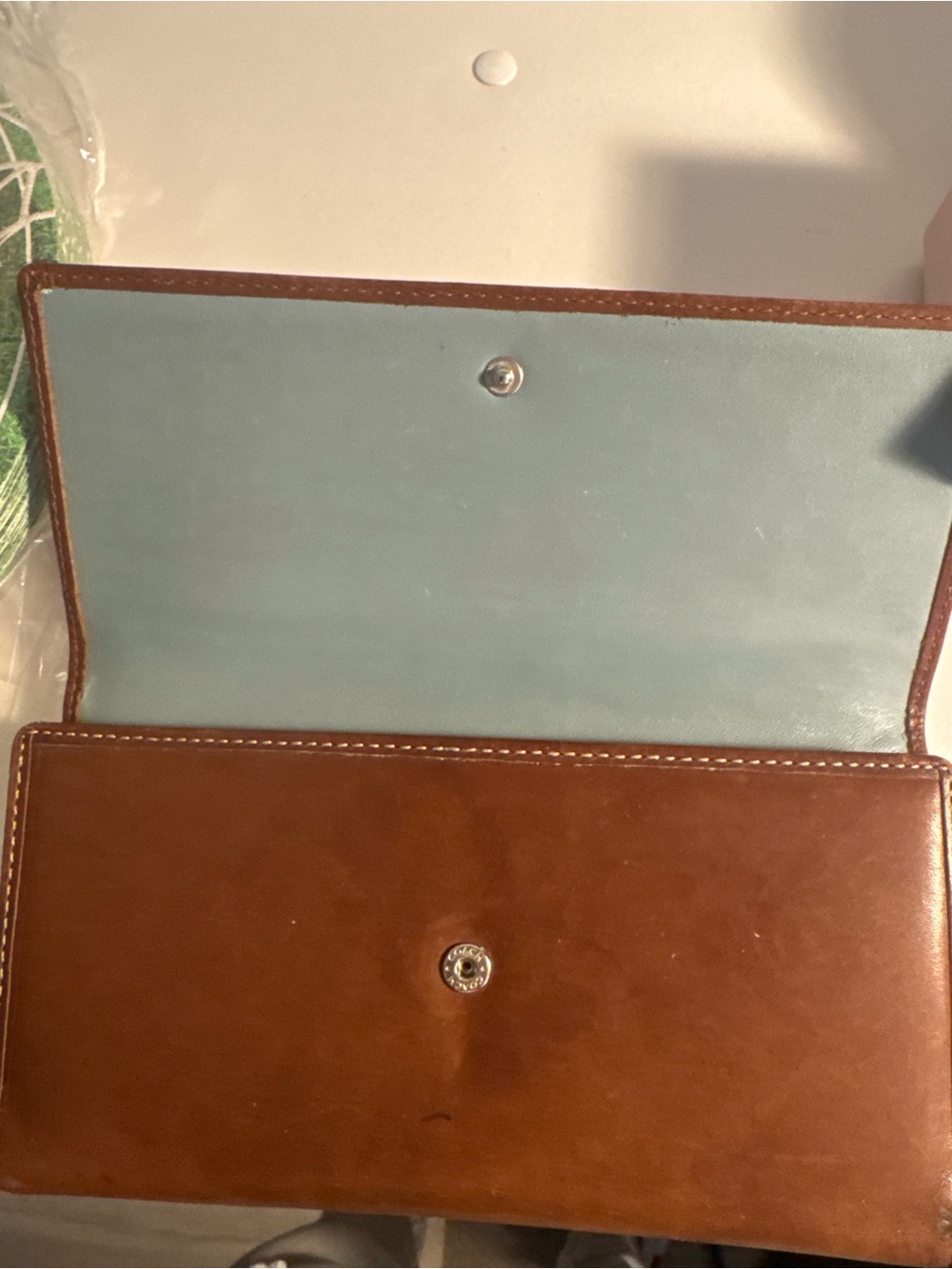 Coach Leatherware Est. 1941 Brown Leather Wallet Checkbook Organizer - Picture 6 of 8